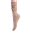 Women's Fashion Mid-Calf Stacked Warm Slouch Beige Thick Trendy Solid Color Socks
