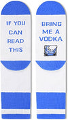 Vodka Lover Gift Unique Vodka Socks Funny Vodka Gift for Men, Ideal Gifts for Vodka Lovers and Drinkers