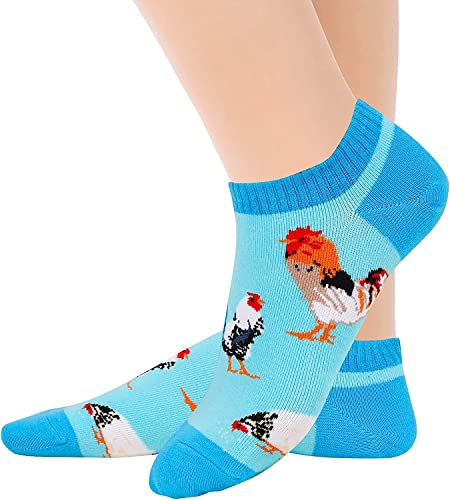 Chicken Lover Gifts for Women Chicken Gifts for Girl Lady Female Crazy Chicken Socks 2 Pairs