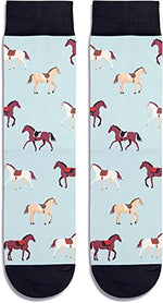 Gender-Neutral Horse Gifts, Unisex Horse Socks for Women and Men, Equestrian Gifts Farm Animal Socks