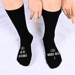 One Year Anniversary Gifts, Best Gifts for Boyfriend or Husband First Anniversary Gift, Men's Anniversary Socks, 1st Wedding Gifts for Him, Unique Funny Dress socks