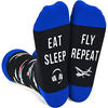 Unisex Airplane Socks Helicopter Socks Pilot Socks, Airplane Gifts Pilot Gifts Aviation Plane Gifts Air Traffic Controller Gifts Helicopter Gifts