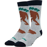 Men's Novelty Gray Funny Bigfoot Socks Space Gifts