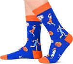 Novelty Basketball Socks, Funny Basketball Gifts for Basketball Lovers, Ball Sports Socks, Gifts For Men Women, Unisex Basketball Themed Socks, Sports Lover Gift, Silly Socks, Fun Socks