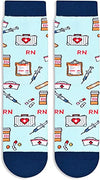 Funny Nurse Socks, Women Men Health Theme Socks, Nurse Gifts, Doctor Gifts, Radiologist Gift, Medic Gift, Medical Themed Gifts for Healthcare Workers, Nurse Day Gifts