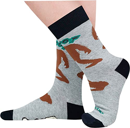 Bigfoot Socks, Bigfoot Gifts Sasquatch Gifts, Funny Sasquatch Socks for Men, Crazy Socks, Unique Big Foot Sasquatch Gifts