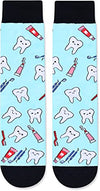 Unisex Funny Blue Cute Dentist Socks Gifts for Dentist