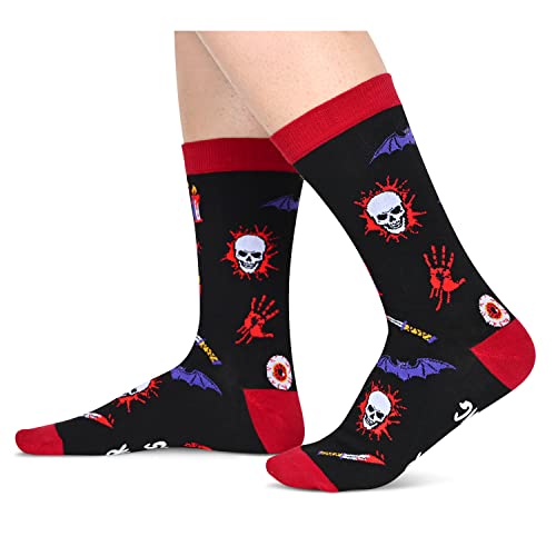 Novelty Horror Movie Socks, Funny Horror Movie Gifts for Horror Movie Lovers, Gifts For Men Women, Unisex Horror Movie Themed Socks, Movie Lover Gift, Silly Socks, Fun Socks