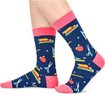 Teacher Socks for Men Women, Cool Gifts for Teachers, Cute Teacher Gifts, Appreciation Gifts for Teachers, Funny Teacher Gifts