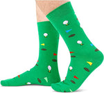 Golf Lover Gift Unique Golf Socks Golf Gift for Men You Love, Ideal Gifts for Golf Lovers Coaches Players Fans