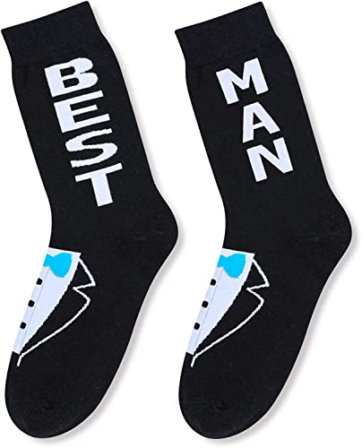 Funny Groomsman Gift, Best Man Proposal Gifts For Wedding Bachelor Gifts, Novelty Groomsmen Socks, Best Man Socks