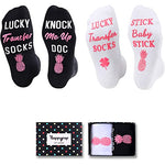 Unisex Funny Thick Non-Skid Hospital Socks for Labor and Delivery Gifts-2 Pack