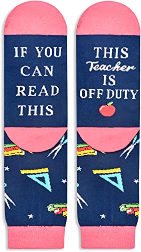 Teacher Socks for Men Women, Cool Gifts for Teachers, Cute Teacher Gifts, Appreciation Gifts for Teachers, Funny Teacher Gifts