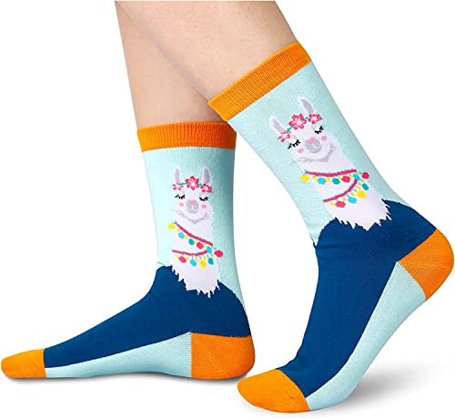 Women's Cute Llama Socks Llama Gifts for Women Fun Animals Gifts for Animal Lovers, Gift For Her, Gift For Mom