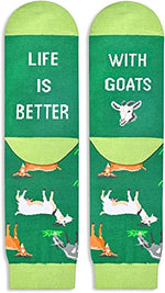 Unisex Funny Goat Socks, Goat Gifts for Women and Men, Goat Gifts Farm Sheep Socks
