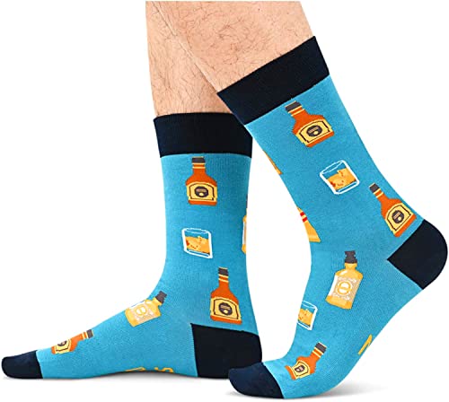 Bourbon Lover Gift Unique Bourbon Socks Funny Bourbon Gift for Men, Ideal Gifts for Bourbon Lovers and Drinkers