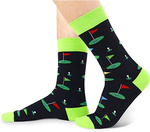 Fun Socks for Men, Sport Socks, Unique Golf Gifts for Golf Lovers, Novelty Golf Socks, Perfect Socks Gifts for Golf Enthusiasts