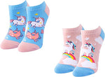 Unicorn Lover Gifts for Women Unicorn Gifts for Girl Lady Female Crazy Unicorn Socks 2 Pairs