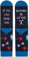 Men's Novelty Funny Weight Lifting Socks Gifts For Weight Lifting Lovers