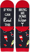 If You Can Read This, Bring Me Some Wine, Ideal Gifts for Drinkers, Unique Wine Socks, Funny Wine Gift for Women, Wine Lover Gift