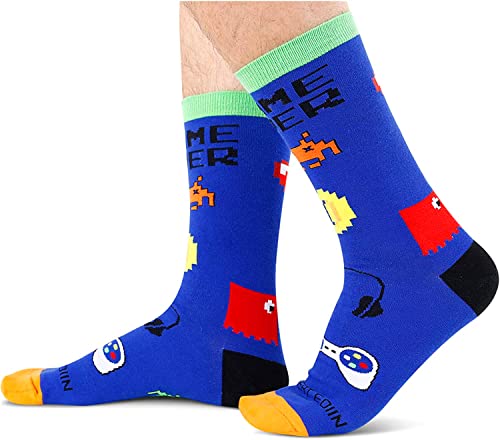Gaming Socks for Game Lovers, Gamer Gifts for Him, Gaming Socks, Funny Gaming Gifts, Video Game Socks, Novelty Gamer Socks