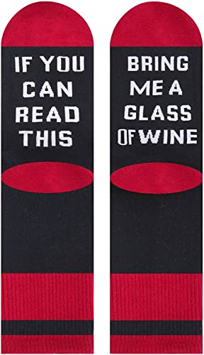 Men's Funny Novelty Wine Socks Gifts for Wine Lovers