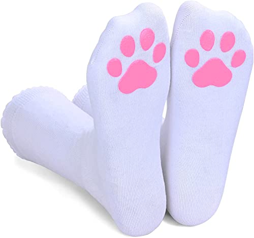 Women's Funny Non-Slip Thick Cat Paw Socks Gifts for Cat Lovers
