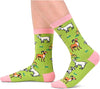 Women's Novelty Mid-Calf Knit Funny Goat Socks Gifts for Goat Lovers