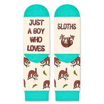 Sloth Gifts for Boys and Children Sloth Lovers Gifts Best Gifts for Son Cute Sloth Socks, Gifts for 7-10 Years Old Boys