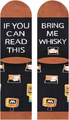 Whiskey Gifts for Whiskey Lovers Novelty If You Can Read This Bring Me Whiskey Socks for Women, Gifts for Drinkers