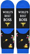 Unisex Boss Socks, Funny Boss Gift, World's Best Boss Gifts, Boss Appreciation Gift, Funny Novelty Christmas Birthday Gift For Him Her Bossy
