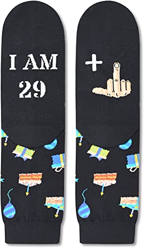 30th Birthday Gift for Him and Her, Unique Presents for 30-Year-Old Men Women, Funny Birthday Idea for Unisex Adult Crazy Silly 30th Birthday Socks