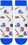 Novelty Hockey Socks For Boys Girls, Funny Hockey Gifts, Ball Sports Lover Gift, Unisex Pattern Socks for Kids, Funny Socks, Cute Socks, Fun Hockey Themed Socks, Gifts for 7-10 Years Old