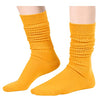 Novelty Mustard Slouch Socks For Women, Mustard Scrunch Socks For Girls, Cotton Long Tall Tube Socks, Fashion Vintage 80s Gifts, 90s Gifts, Women's Mustard Socks