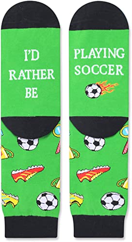 Novelty Soccer Socks, Funny Soccer Gifts for Soccer Lovers, Ball Sports Socks, Gifts For Men Women, Unisex Soccer Themed Socks, Sports Lover Gift, Silly Socks, Fun Socks