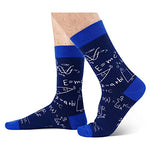 Funny Math Socks for Men, Top Gifts for Math Lovers, College & High School Students, Physicists, Mathematicians, Accountants, Actuaries, and Awesome Teachers