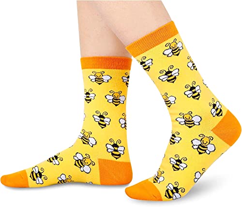 Womens Bee Socks Gift Ideas for Her Valentines Gifts Bee Gifts for Bee Lovers