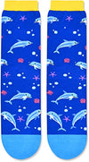 Unique Dolphin Gifts for Women Silly & Fun Dolphin Socks Silly Dolphin Gifts for Moms Marine Gift