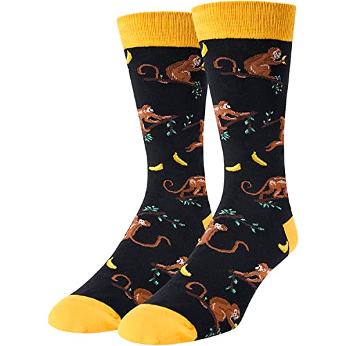 Funny Monkey Gifts for Men Gifts for Him Monkey Lovers Gift Cute Sock Gifts Monkey Socks