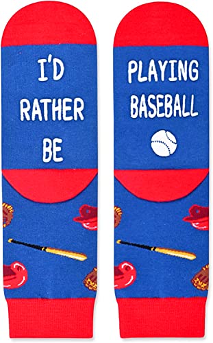 Boy's Knit Baseball Socks Gifts for Baseball Lovers