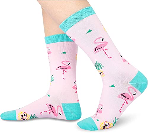Women's Novelty Crazy Flamingo Socks Gifts for Flamingo Lovers