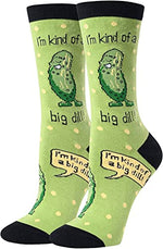 Women's Pickle Socks, Pickle Theme Socks, Pickle Gifts, Unique Gift Ideas For Women, Pickle Lover Gift, Big Dill Pun Socks, Mothers Day Gifts, Food Socks