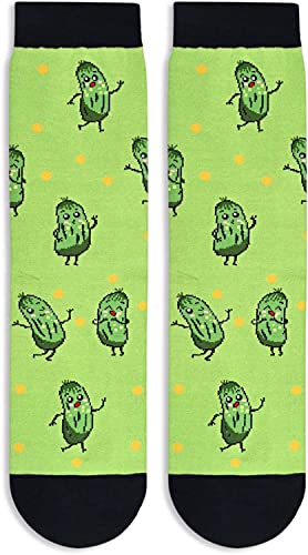 Funny Pickle Socks Men Women, Novelty Pickle Gifts For Pickle Lovers, Dill Pickle Gifts, Pun Socks, If You Can Read This, Bring Me A Pickle Socks