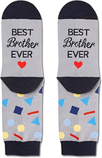 Crazy Funny Novelty Silly Gifts Socks for Brother, Present for Brothers, Unique Gifts for Brothers Men Him, Best Brother Ever Father's Day Gifts Birthday Gifts