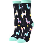 Women's Funny Cute Animal Llama Socks Gifts For Llama Lovers