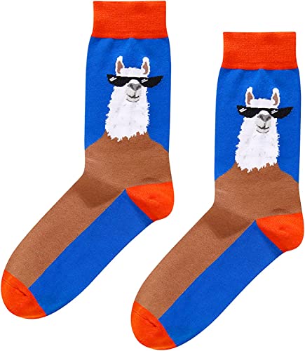 Fun Llama Gifts for Men Llama Gifts for Him & Guys Who Love Llama Cute Men's Llama Socks