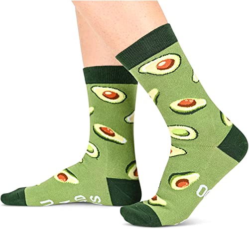 Avocado Gifts Unisex Funny Fruit Socks Avocado Gifts for Women and Men Novelty Avocado Socks