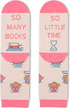 Crazy Cool Book Socks,Funny Silly Socks for Women, Unique Book Lovers Gifts for Reading Enthusiasts, Book Gifts,Reading Gifts