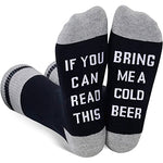 If You Can Read This Bring Me a Cold Beer Socks Beer Gift Grandad, Dad, Friend Gift, Football Fan Gift, Pint of Beer, Drinkers Gag Gifts