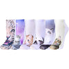 6 Pairs Women's Cat Socks Cat Gifts For Cat Lovers Mom Women Funny 3D Print Socks for Women